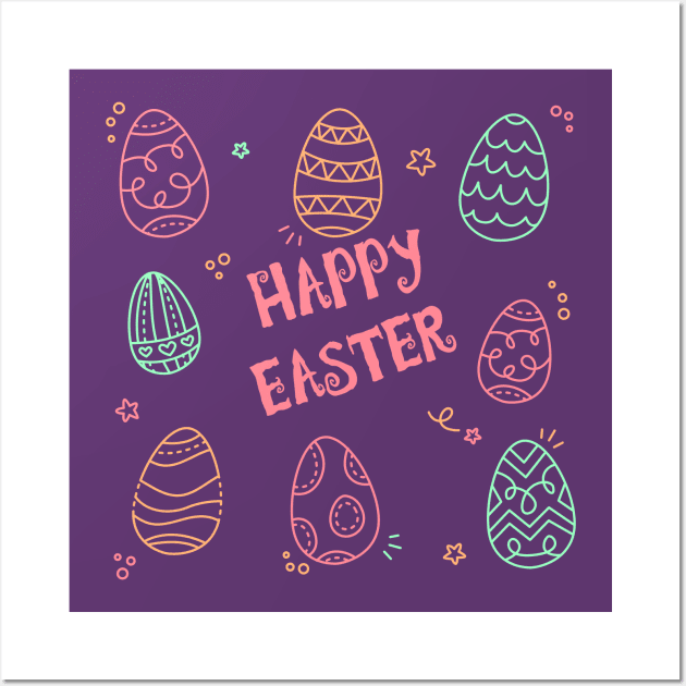 Happy Easter Wall Art by letnothingstopyou